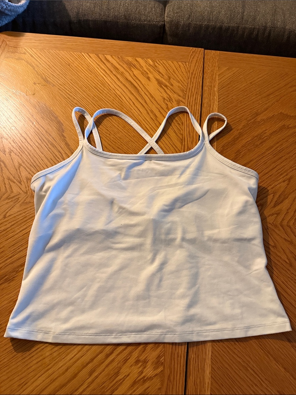 Under Armour Cream Double-Strap Crossback Camisole